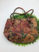 Load image into Gallery viewer, Patricia Nash leather bag- multicolored floral print

