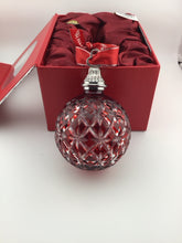Load image into Gallery viewer, 2013 Annual Ruby Cut Crystal Ball Christmas
