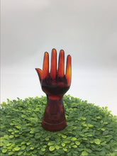 Load image into Gallery viewer, Vintage Red Amber glass hand
