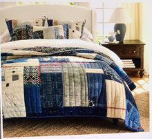 Load image into Gallery viewer, Love Handcrafted Reversible Quilt Patchwork
