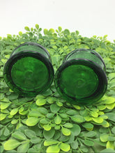 Load image into Gallery viewer, Set/2 Pocahontas Indian Herb Green Glass
