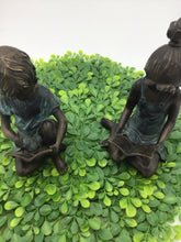 Load image into Gallery viewer, Pair SPI Home Cast Brass Boy &amp; Girl
