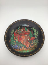 Load image into Gallery viewer, 1988 Russian USSR Palekh Porcelain Plate Ruslan Ludmila (BOX)
