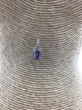 Load image into Gallery viewer, Square Amethyst Pendant
