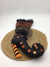 Load image into Gallery viewer, CRACKER BARREL ORANGE WITCH BOOT STOCKING
