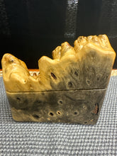 Load image into Gallery viewer, Maple Burl Wood Puzzle Box, live edge
