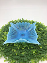 Load image into Gallery viewer, Blue Fostoria Glass "Heirloom" Pattern Square Bowl

