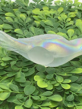 Load image into Gallery viewer, Frosted Satin Glass Cardinal With Iridescent Finish

