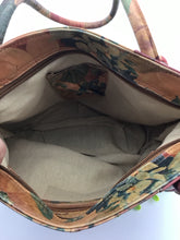 Load image into Gallery viewer, Patricia Nash leather bag- multicolored floral print
