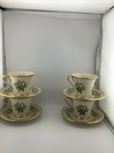Load image into Gallery viewer, Set 4 Holly Berry Holiday Coffee or Tea Cup &amp; Saucer
