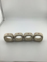 Load image into Gallery viewer, WT Red Set/4 Napkin Rings
