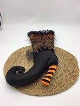 Load image into Gallery viewer, CRACKER BARREL ORANGE WITCH BOOT STOCKING
