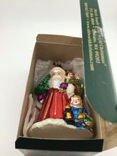 Load image into Gallery viewer, Old World Christmas Handblown Santa ornament in BOX
