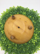 Load image into Gallery viewer, Painted Acorn Footed Wooden Nut Bowl
