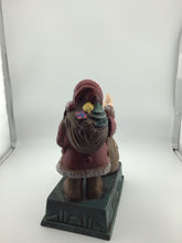 Load image into Gallery viewer, Vintage cast iron Santa bank
