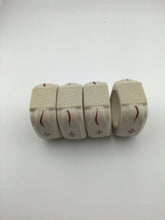Load image into Gallery viewer, WT Red Set/4 Napkin Rings
