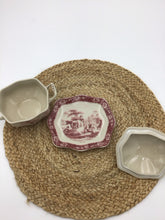 Load image into Gallery viewer, s Old Britain Castles Pink Covered Sugar Bowl With Under plate
