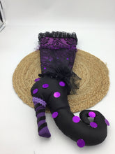 Load image into Gallery viewer, CRACKER BARREL PURPLE WITCH BOOT STOCKING
