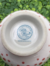 Load image into Gallery viewer, 6" Red Polk a Dot Bowl
