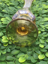 Load image into Gallery viewer, Golden 50th Anniversary Glass Swung Vase
