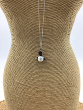 Load image into Gallery viewer, Amethyst Pearl Sterling Silver 14K White Gold Chain

