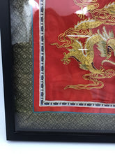 Load image into Gallery viewer, Chinese Embroidered Dragon Red Silk Tapestry
