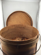 Load image into Gallery viewer, Vintage bentwood pantry box with lid &amp; bail handle
