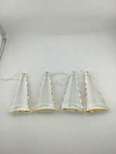 Load image into Gallery viewer, 4 5" Gold clear tree pendant prism ornament
