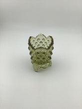 Load image into Gallery viewer, Olive Green Hobnail Toothpick Holder 3"
