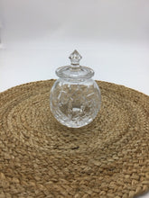 Load image into Gallery viewer, 5" Waterford Crystal Lizmore Covered Jar With Lid
