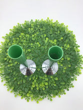 Load image into Gallery viewer, Green Bakelite &amp; Chrome Bud Vase
