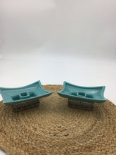 Load image into Gallery viewer, Blue Ever Art California Pottery Candlestick Holders
