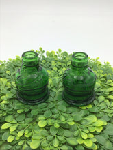 Load image into Gallery viewer, Set/2 Pocahontas Indian Herb Green Glass
