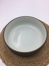 Load image into Gallery viewer, Camelot Dark Green Serving Bowl Chevron
