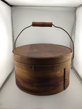 Load image into Gallery viewer, Vintage bentwood pantry box with lid &amp; bail handle
