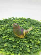 Load image into Gallery viewer, 50th Anniversary BIRD Glass Figurine Hand Painted Signed Cutshaw
