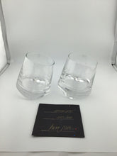 Load image into Gallery viewer, Set 2 Artisan Glass Slanted Whiskey Tumblers #/Signed
