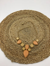 Load image into Gallery viewer, Branton Square Peach and Yellow Gold Tone
