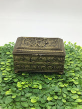 Load image into Gallery viewer, French Style Gold Ormolu JB Finished Metal Trinket Box
