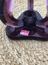 Load image into Gallery viewer, Viking Glass Epic Candle Holders Amethyst Plum Candlesticks(2)
