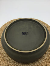 Load image into Gallery viewer, Camelot Dark Green Serving Bowl Chevron
