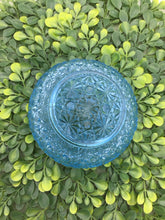 Load image into Gallery viewer, Blue Rose Bowl Aqua Crimped L. G.
