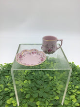 Load image into Gallery viewer, Mini H&amp;C Czech Rosa Porzellan Pink Porcelain Cup/Saucer Set
