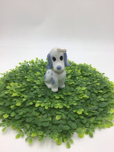 Load image into Gallery viewer, Vintage Blue and White Ceramic Basset Hound Dog Figurine
