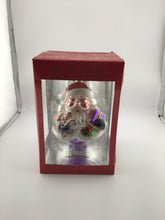 Load image into Gallery viewer, Santa Sparkle Bright Glass Ornament in Box
