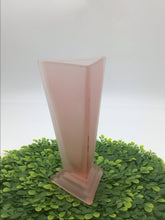 Load image into Gallery viewer, Viking Modernistic Art Deco 1920s Pink Satin Frosted Vase
