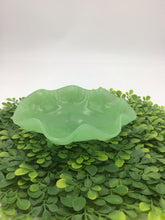 Load image into Gallery viewer, Jadeite Green Ruffled Wide Rib Bowl Scalloped Edge
