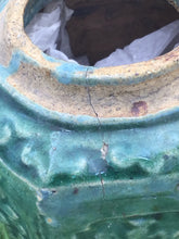 Load image into Gallery viewer, Hexagonal Green Glaze Chinese Shiwan Pottery Ginger Jar
