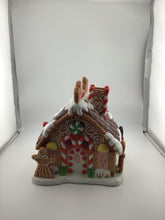 Load image into Gallery viewer, Partylite Christmas Gingerbread Cookie Candy Tea Light House Cottage Village (BOX)
