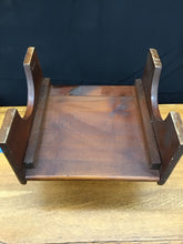Load image into Gallery viewer, Vintage wooden bed step stool with storage
